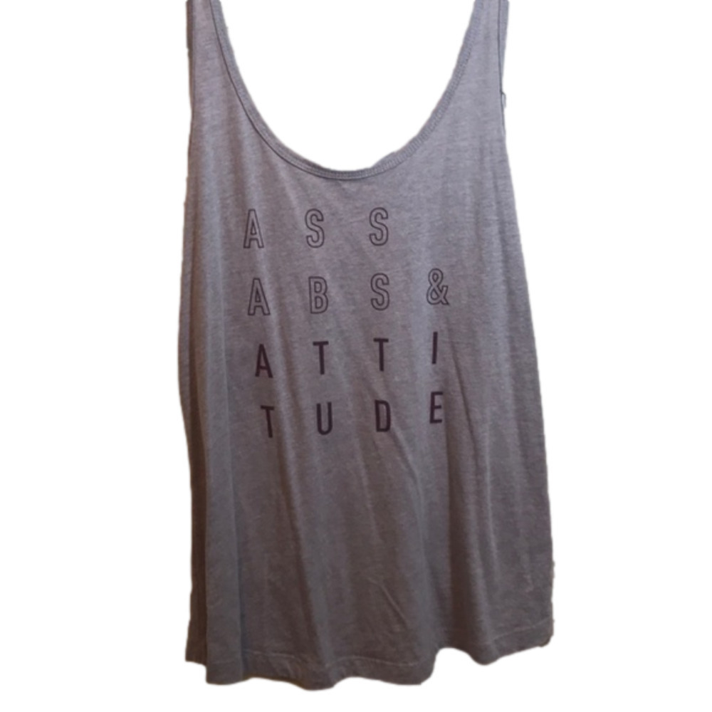 REEBOK‎ Tank Top Grey Gray Purple Women Large